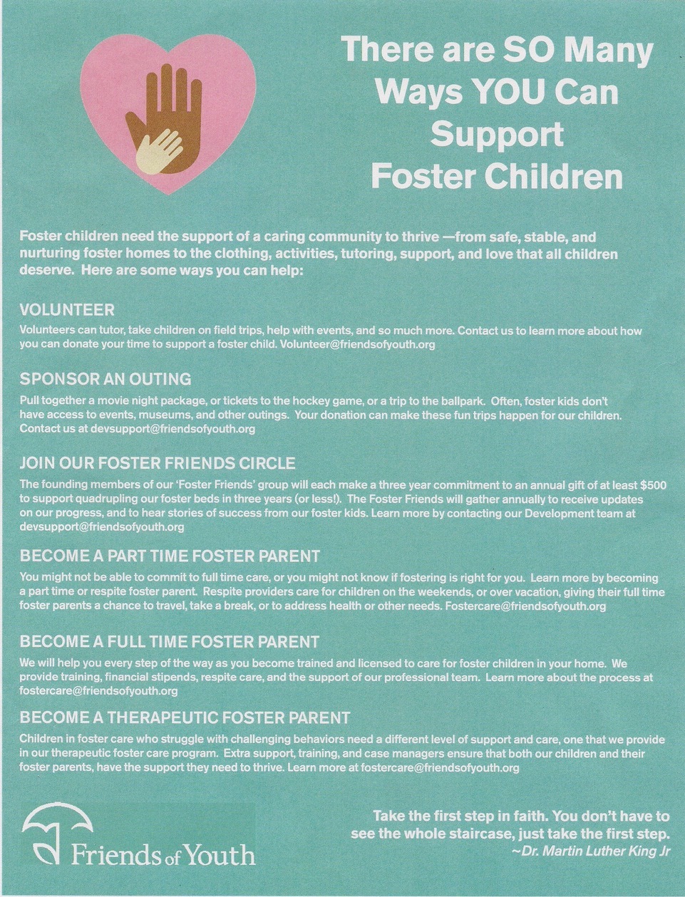 Friends of Youth Foster Children