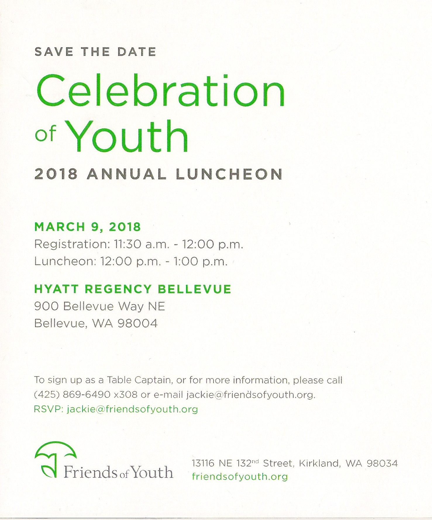 Celebration of Youth 2018 Annual Luncheon